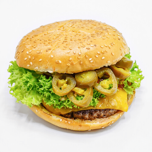 Western Chili-Cheeseburger (scharf)