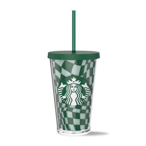 Cold Cup Grid Green