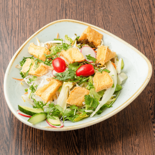 Glasnudeln Salat Tofu