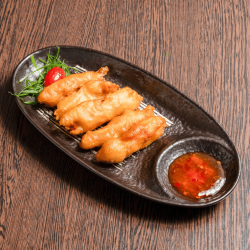 Knusprig Gebackenes Hühnerfleisch