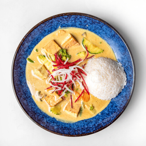 Erdnusssauce mit Tofu