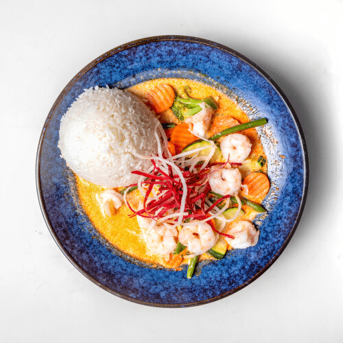 Thai-Curry mit Garnelen
