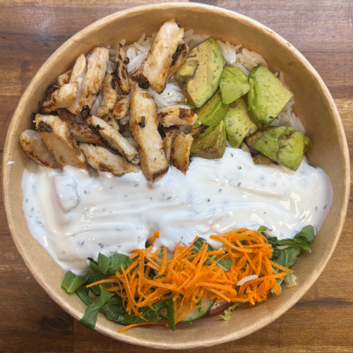Grilled Chicken Avocado Bowl