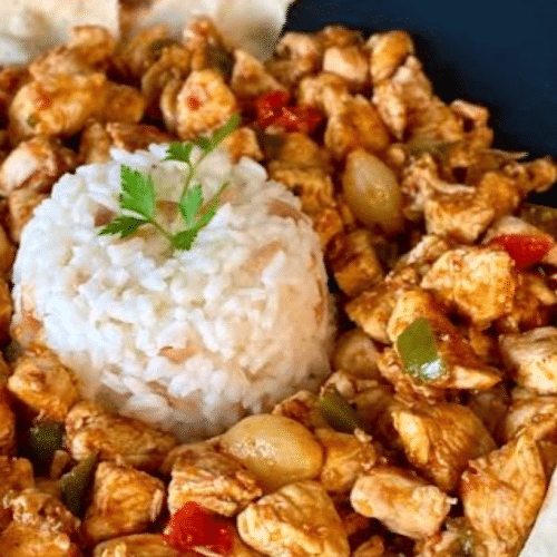 Hähnchengeschnetzeltes (Tavuk Saç Kavurma)