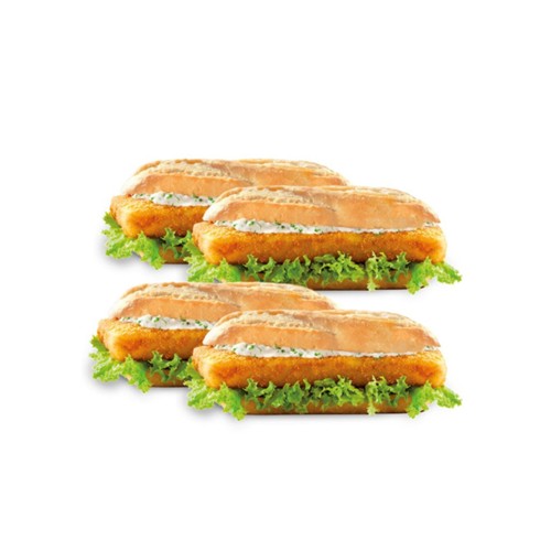 4er Backfisch Baguette Bundle