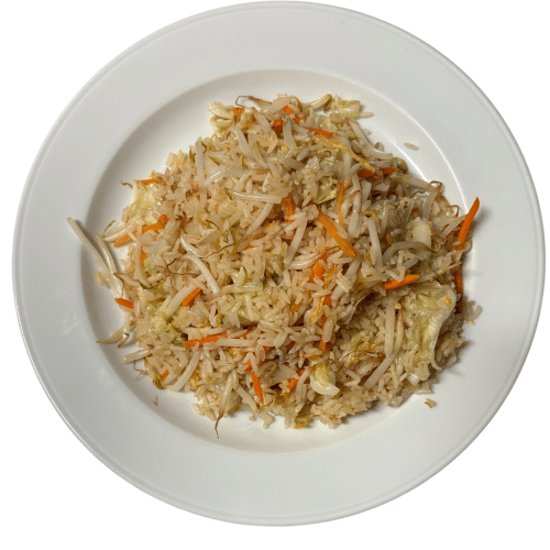 Gebratener Reis mit Ei und Gemüse