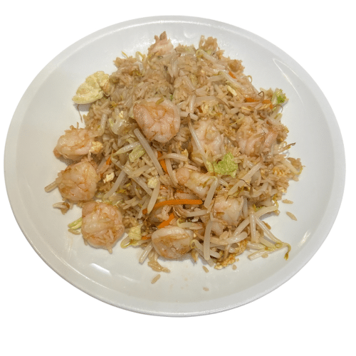 Gebratener Reis mit Garnelen