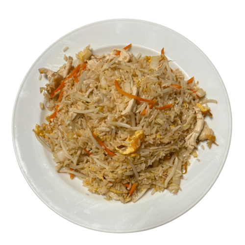 Gebratener Reis mit Hühnerfleisch, Schweinefleisch