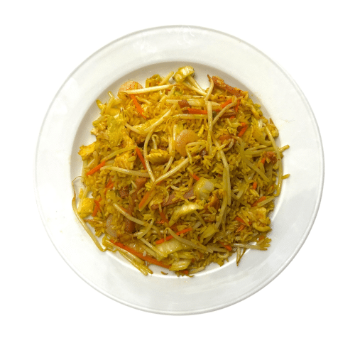 Nasi Goreng Spezial (Curry scharf)