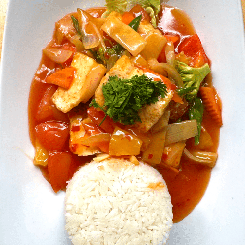 24-tofu Chua Ngot (leicht scharf)