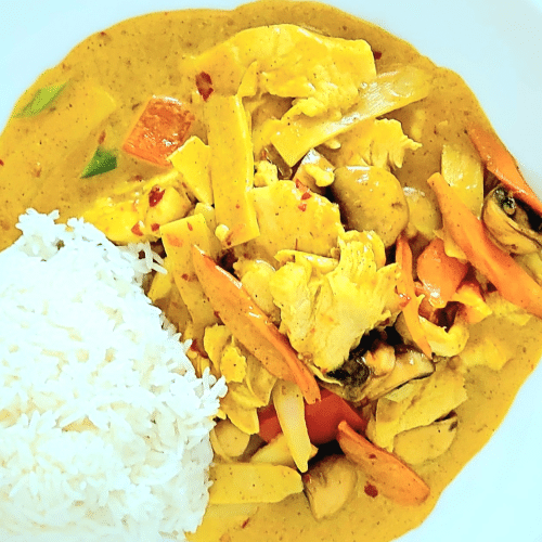 Hähnchenfleisch Gelbes Curry