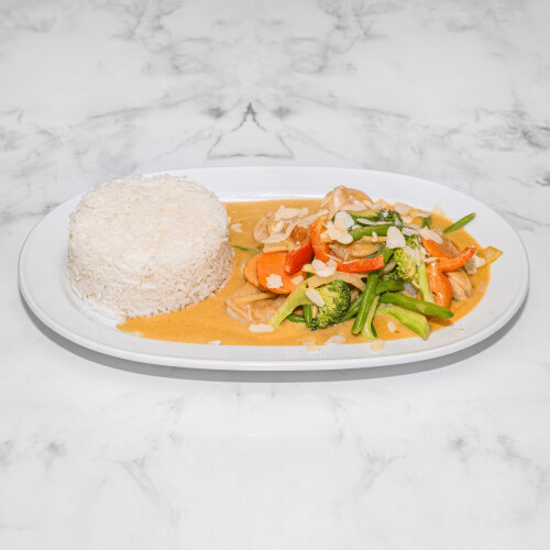 Shrimps mit verschiedenem Gemüse
