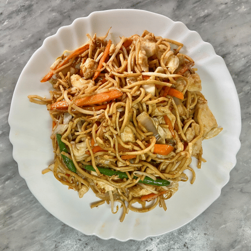 Krabben mit Gemüse (Nudeln)