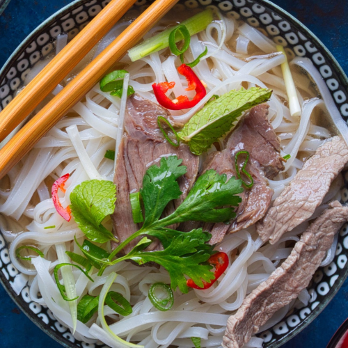 Pho Nudelsuppe Rind