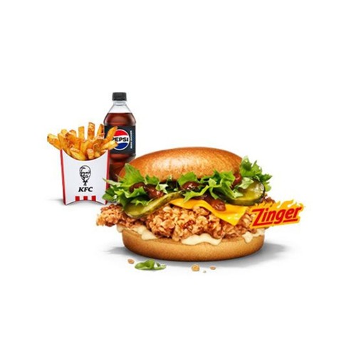 Kentucky BBQ Zinger Burger Menü