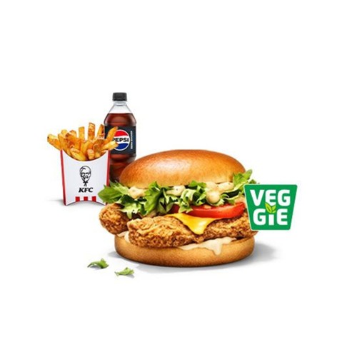 Colonel Veggie Burger Menü