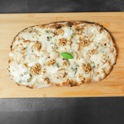 Pinsa Birne u. Gorgonzola