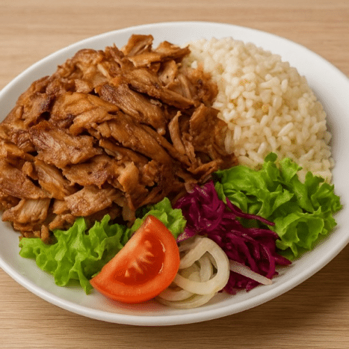 Döner Teller mit Reis