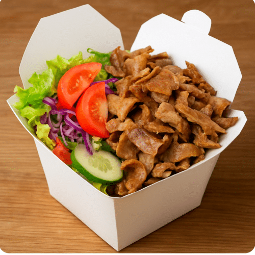 Döner Box mit Pommes frites