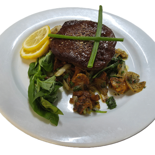Frische Pfifferlinge mit Argentinischem Rinderfilet (ca. 200g)