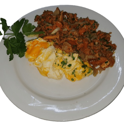 Pfifferlinge mit Rührei