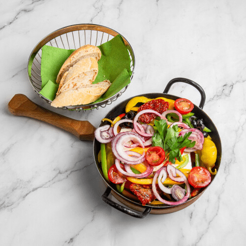 Gegrillter Schafskäse (vegetarisch)