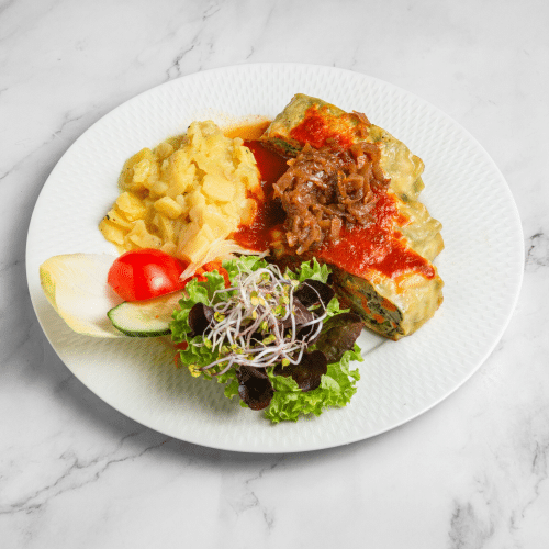 Hausgemachte Maultaschen (vegetarisch)