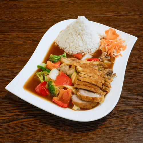 HoiSin Soße mit knusprigem Entenbrustfilet