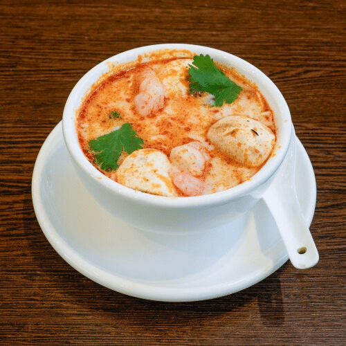 Tom Kha Gai Suppe mit Garnelen