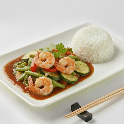 Chop Suey mit Garnelen