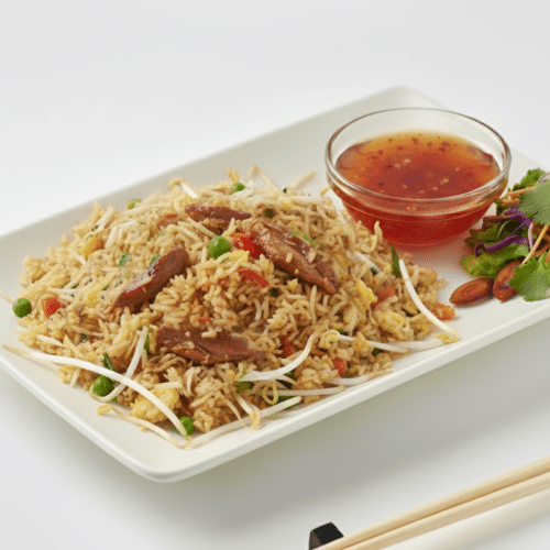 Gebratener Reis mit Entenfleisch