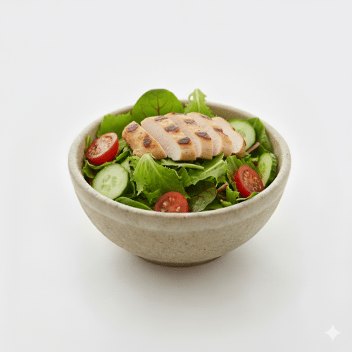 Gemischter Salat mit Hühnerfleisch