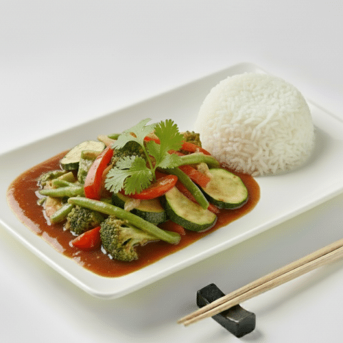 Gemüse in Dunkler Soße