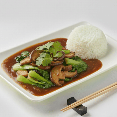 Pak Choi mit Shitake Pilze