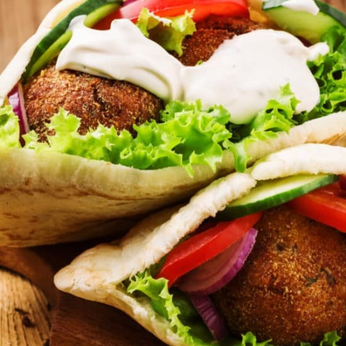 Falafel im Fladenbrot