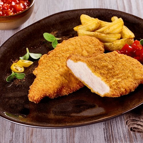 Paniertes Hähnchenschnitzel
