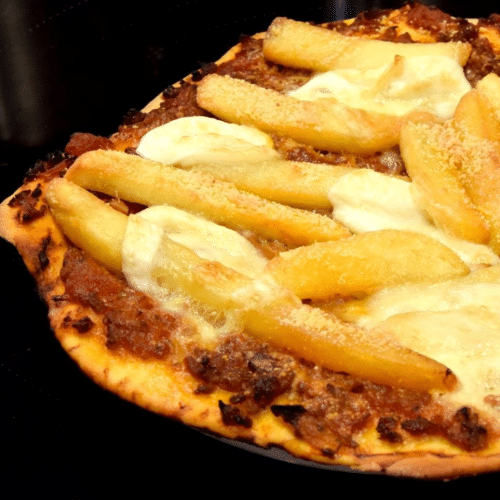 Pizza Döner und Pommes frites