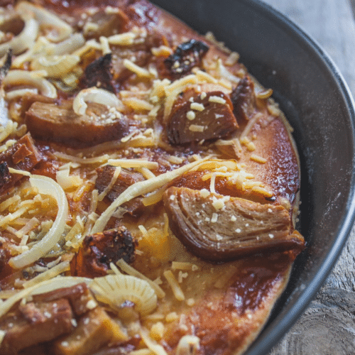 Pizza Entenfleisch