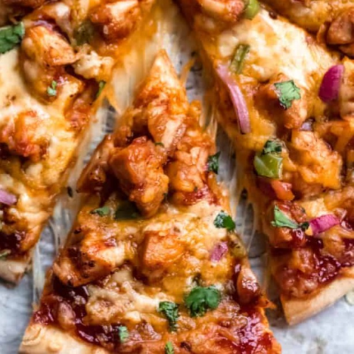 Pizza Hähnchenfleisch