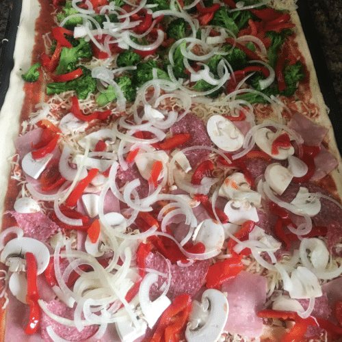 Familien Pizza 60cm x 40cm