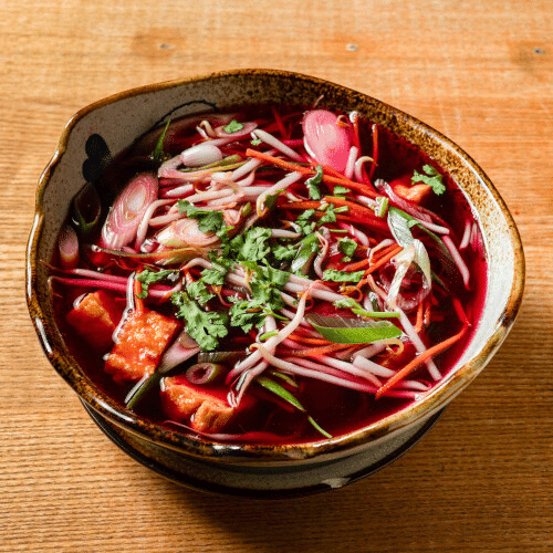 Reisbandnudelsuppe - Tofu