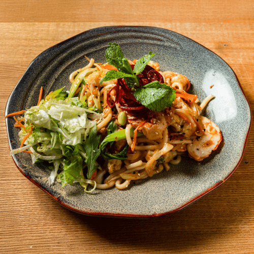 Udon Xào - vegane Garnelen