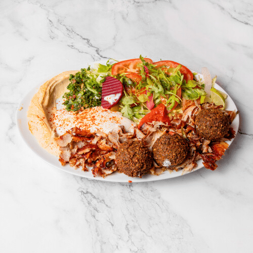 Schawarma Falafel Teller