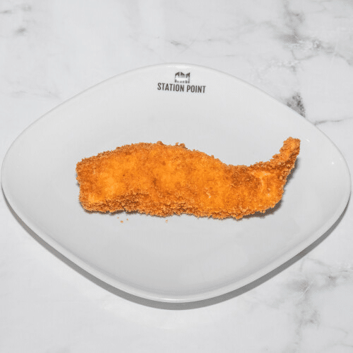Frittierter Lachs
