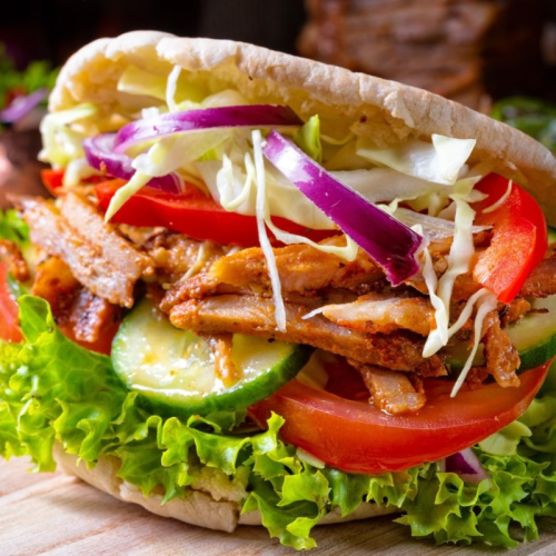 5 mal Dönertasche vom Drehspieß Kalbfleisch