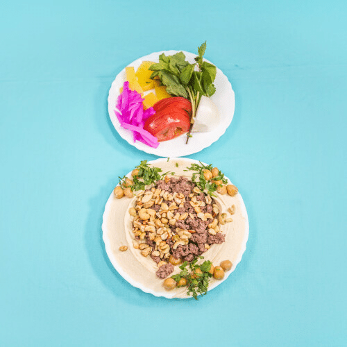 Hummus mit Fleisch