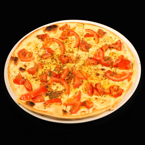 Pizzabrot mit frischen Tomaten
