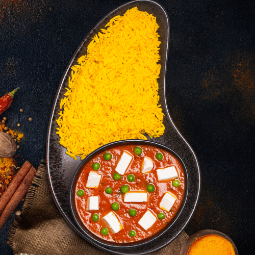 Matar Paneer (vegetarisch)