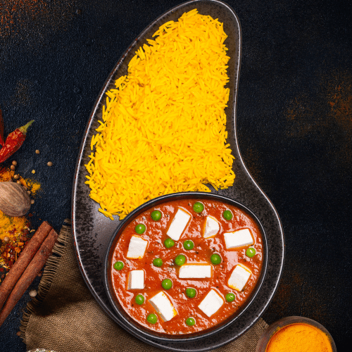 Matar Paneer (vegetarisch)