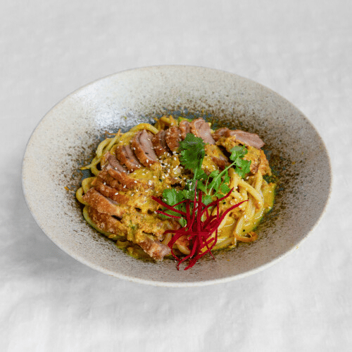 Peanut Duck Udon (leicht scharf)